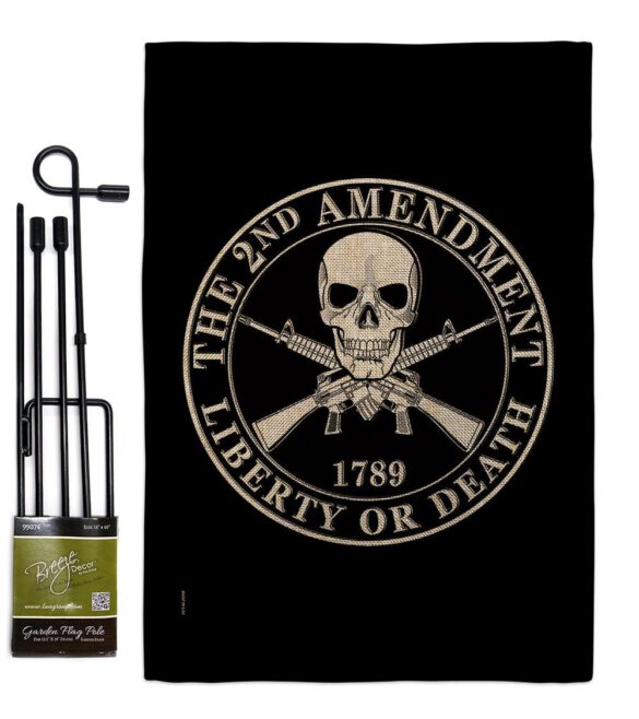 2nd Amendment Liberty - Historic Americana Vertical Impressions Decorative Flags HG170209 Made In USA - Image 17