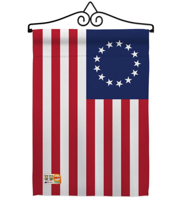 Betsy Ross Americana Historic Impressions Decorative Vertical Flag - Image 5