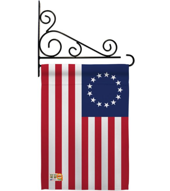 Betsy Ross Americana Historic Impressions Decorative Vertical Flag - Image 6