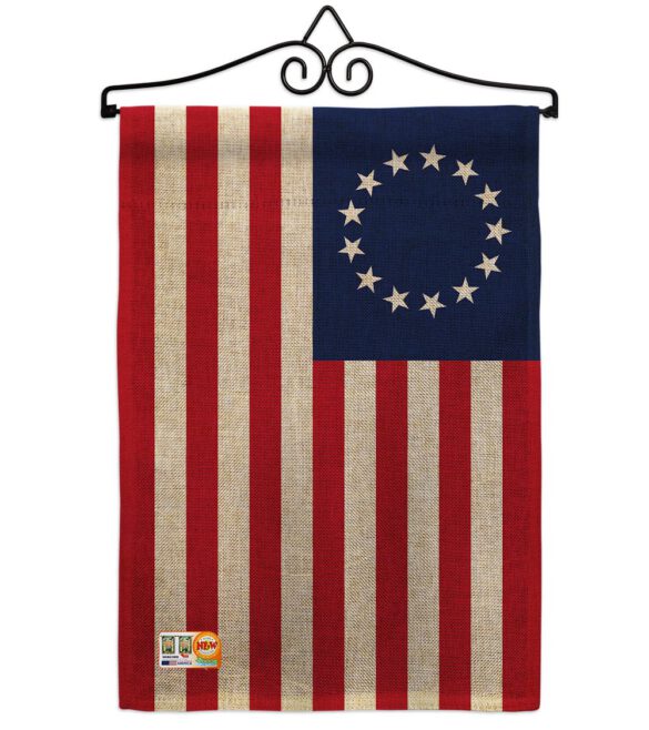 Betsy Ross Americana Historic Impressions Decorative Vertical Flag - Image 13