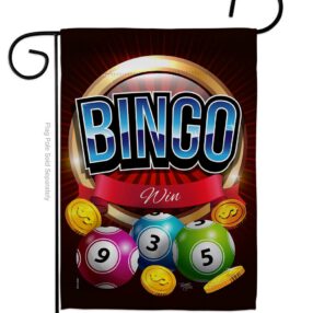 Bingo Win - Hobbies Interests Vertical Impressions Decorative Flags HG109075 Made In USA