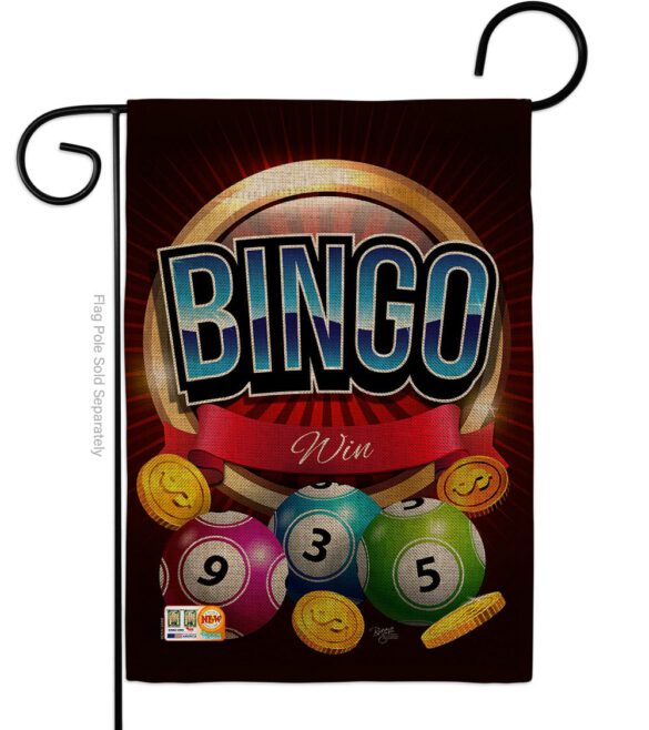 Bingo Win - Hobbies Interests Vertical Impressions Decorative Flags HG109075 Made In USA - Image 8