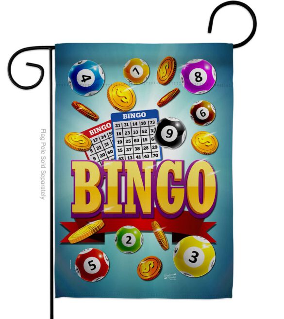Bingo Win Night - Hobbies Interests Vertical Impressions Decorative Flags HG137088 Made In USA