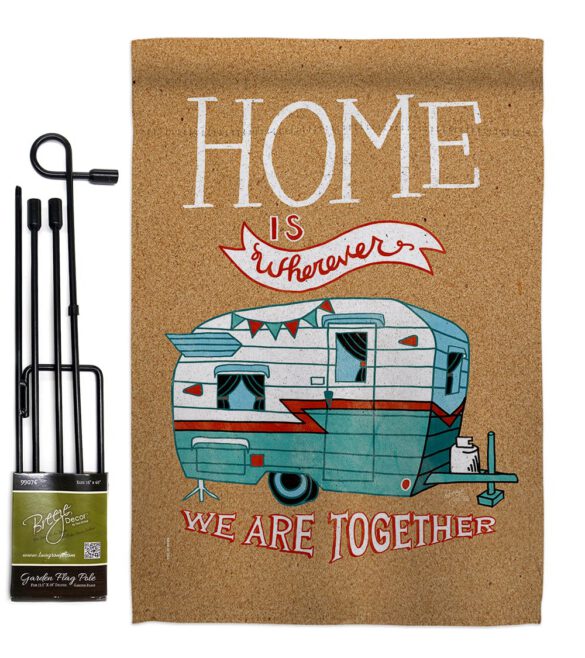 Home is Wherever Camper - Hobbies Interests Vertical Impressions Decorative Flags HG109066 Made In USA - Image 4