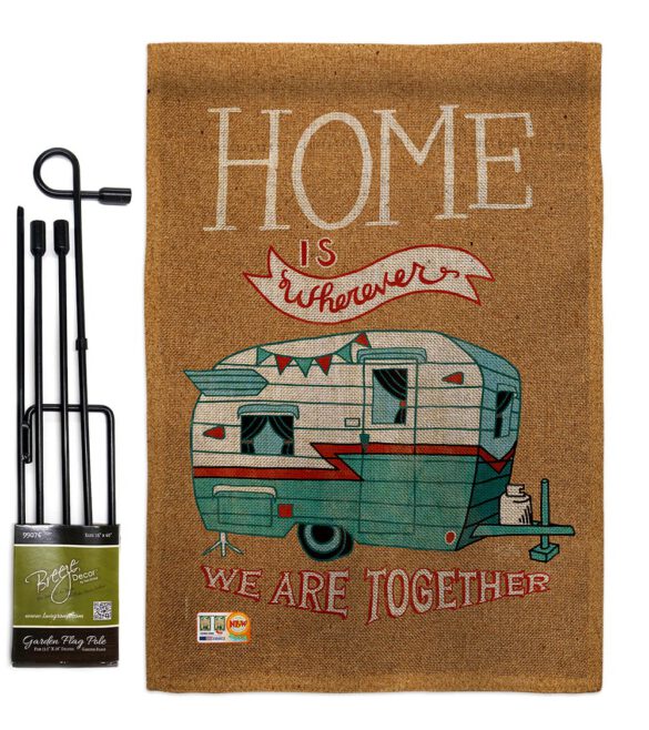 Home is Wherever Camper - Hobbies Interests Vertical Impressions Decorative Flags HG109066 Made In USA - Image 9