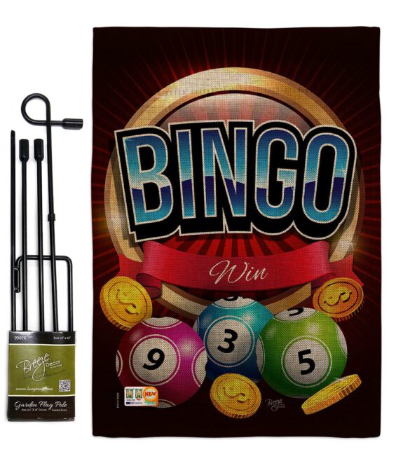 Bingo Win - Hobbies Interests Vertical Impressions Decorative Flags HG109075 Made In USA - Image 9