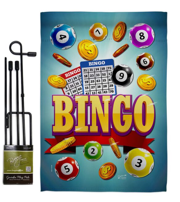 Bingo Win Night - Hobbies Interests Vertical Impressions Decorative Flags HG137088 Made In USA - Image 4