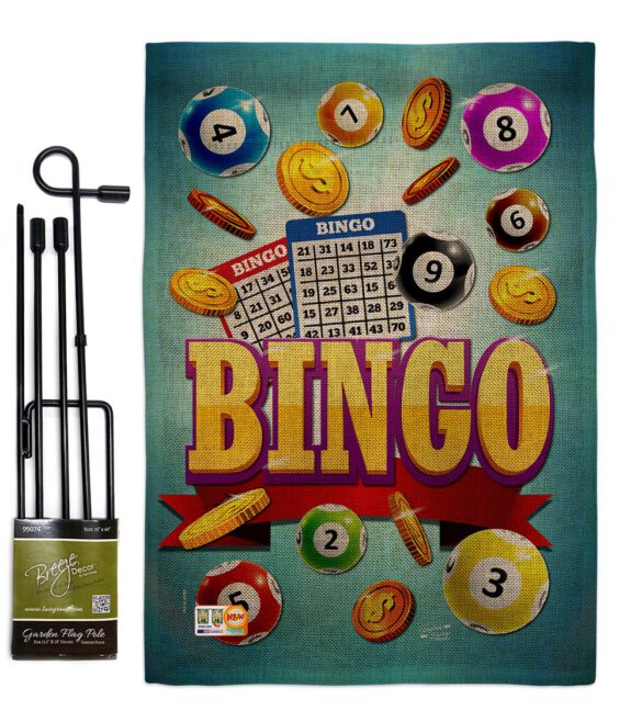 Bingo Win Night - Hobbies Interests Vertical Impressions Decorative Flags HG137088 Made In USA - Image 9