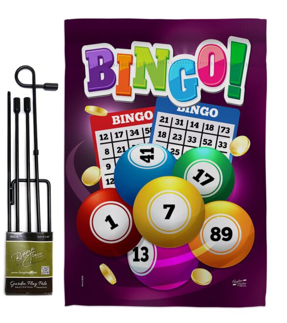 Bingo Bingo - Hobbies Interests Vertical Impressions Decorative Flags HG137089 Made In USA - Image 4