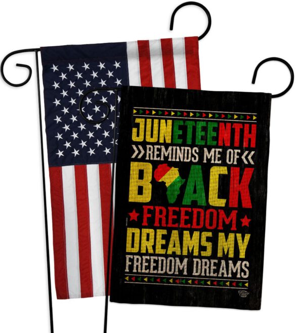 Black Freedom - Historic Americana Vertical Impressions Decorative Flags HG190152 Made In USA - Image 30