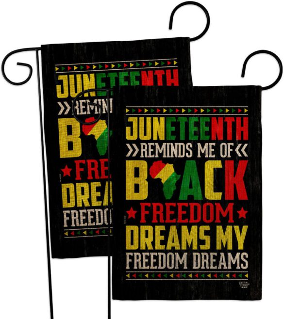 Black Freedom - Historic Americana Vertical Impressions Decorative Flags HG190152 Made In USA - Image 32