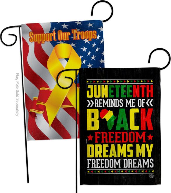 Black Freedom - Historic Americana Vertical Impressions Decorative Flags HG190152 Made In USA - Image 13