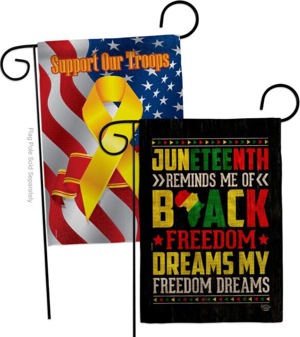 Black Freedom - Historic Americana Vertical Impressions Decorative Flags HG190152 Made In USA - Image 34