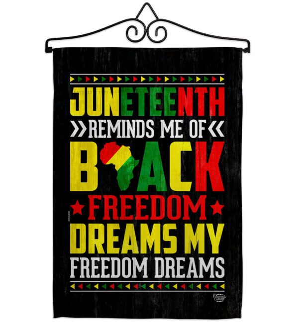 Black Freedom - Historic Americana Vertical Impressions Decorative Flags HG190152 Made In USA - Image 16