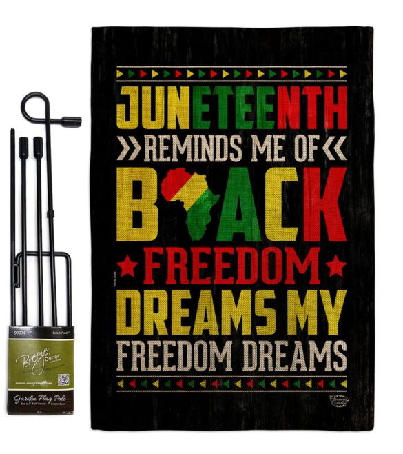 Black Freedom - Historic Americana Vertical Impressions Decorative Flags HG190152 Made In USA - Image 25