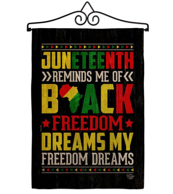Black Freedom - Historic Americana Vertical Impressions Decorative Flags HG190152 Made In USA - Image 37