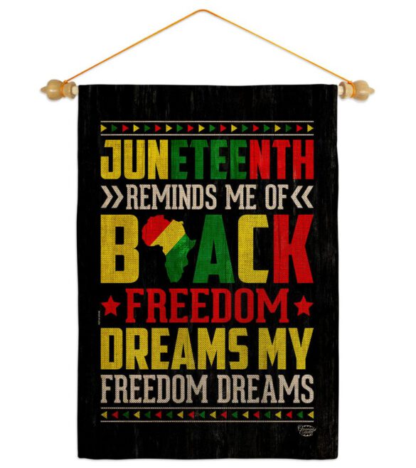 Black Freedom - Historic Americana Vertical Impressions Decorative Flags HG190152 Made In USA - Image 40