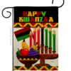 Happy Kwanzaa African - Kwanzaa Winter Vertical Impressions Decorative Flags HG114236 Made In USA