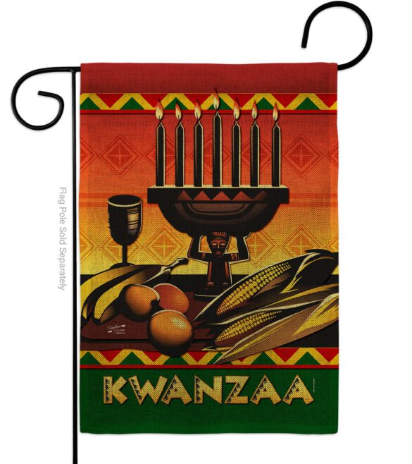 Celebrate Kwanzaa - Kwanzaa Winter Vertical Impressions Decorative Flags HG137336 Made In USA - Image 11