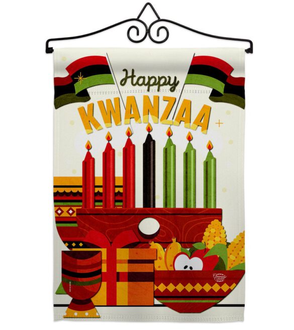 Gather Kwanzaa - Kwanzaa Winter Vertical Impressions Decorative Flags HG192719 Made In USA - Image 7