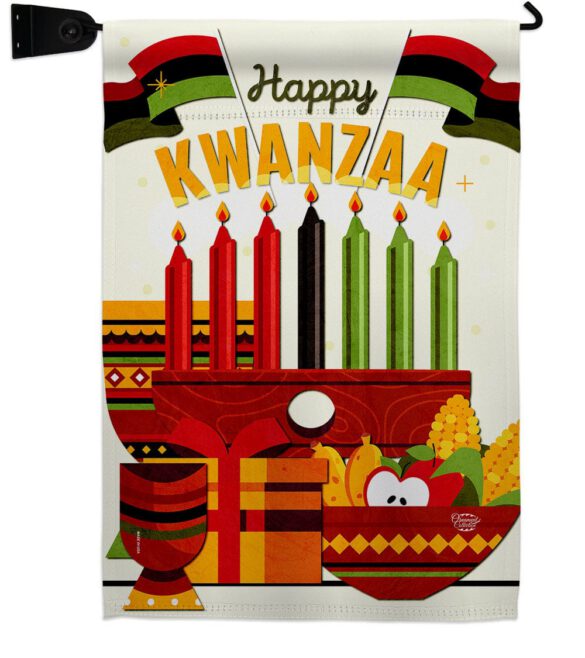 Gather Kwanzaa - Kwanzaa Winter Vertical Impressions Decorative Flags HG192719 Made In USA - Image 9
