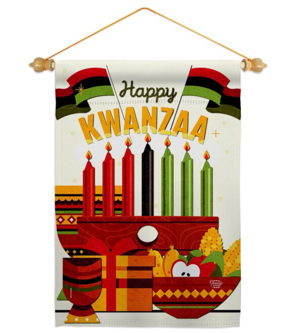 Gather Kwanzaa - Kwanzaa Winter Vertical Impressions Decorative Flags HG192719 Made In USA - Image 10