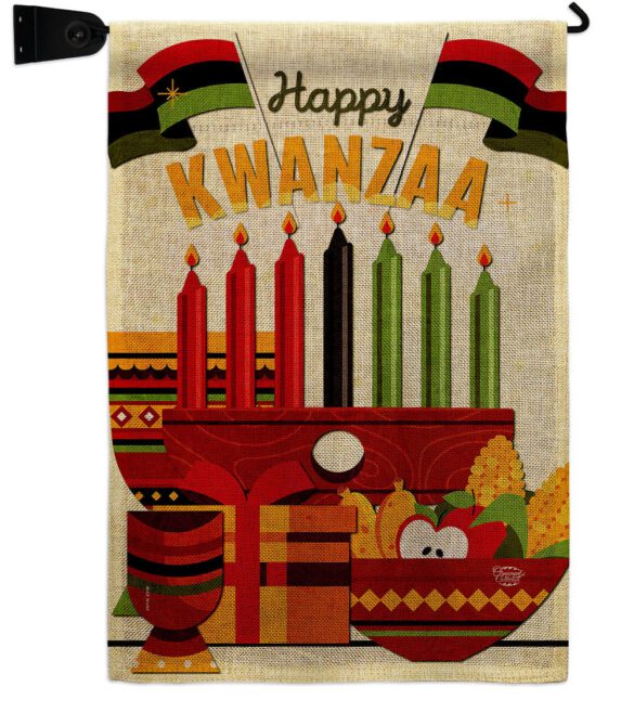 Gather Kwanzaa - Kwanzaa Winter Vertical Impressions Decorative Flags HG192719 Made In USA - Image 21