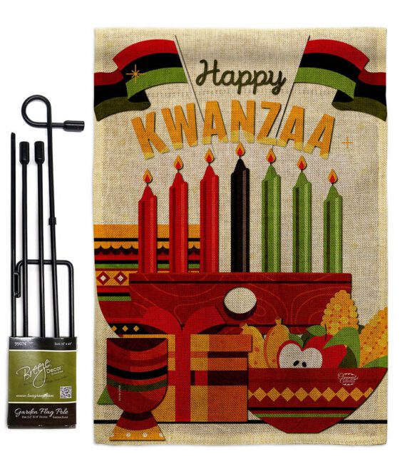 Gather Kwanzaa - Kwanzaa Winter Vertical Impressions Decorative Flags HG192719 Made In USA - Image 16