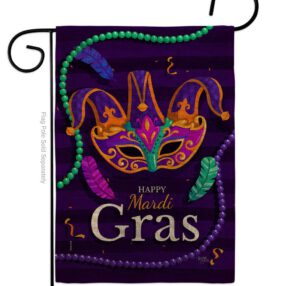 Garden Flag Mardi Gras G118013 B