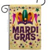Garden Flag Mardi Gras G118014