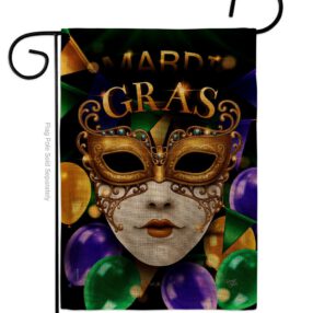Garden Flag Mardi Gras G120008 B