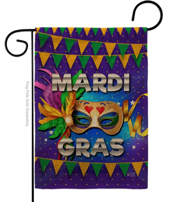 Fat Tuesday - Mardi Gras Spring Vertical Impressions Decorative Flags HG137347 Made In USA - Image 11