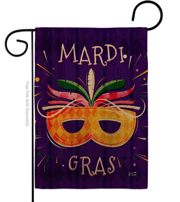 Beads Festival - Mardi Gras Spring Vertical Impressions Decorative Flags HG137361 Made In USA - Image 11