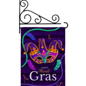 Garden Flag Mardi Gras GS118013 03