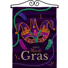 Garden Flag Mardi Gras GS118013 B 02