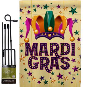 Garden Flag Mardi Gras GS118014