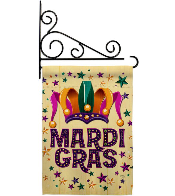 Celebration Mardi Gras - Mardi Gras Spring Vertical Impressions Decorative Flags HG118014 Made In USA - Image 8