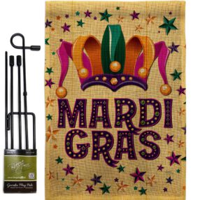 Garden Flag Mardi Gras GS118014 B