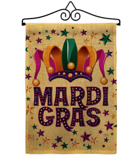 Celebration Mardi Gras - Mardi Gras Spring Vertical Impressions Decorative Flags HG118014 Made In USA - Image 17