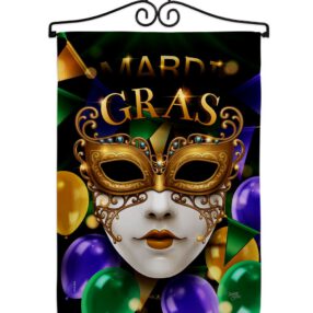 Garden Flag Mardi Gras GS120008 02