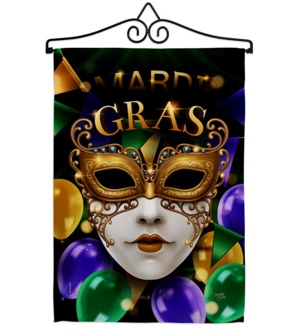 Fat Tuesday Carnival - Mardi Gras Spring Vertical Impressions Decorative Flags HG120008 Made In USA - Image 7
