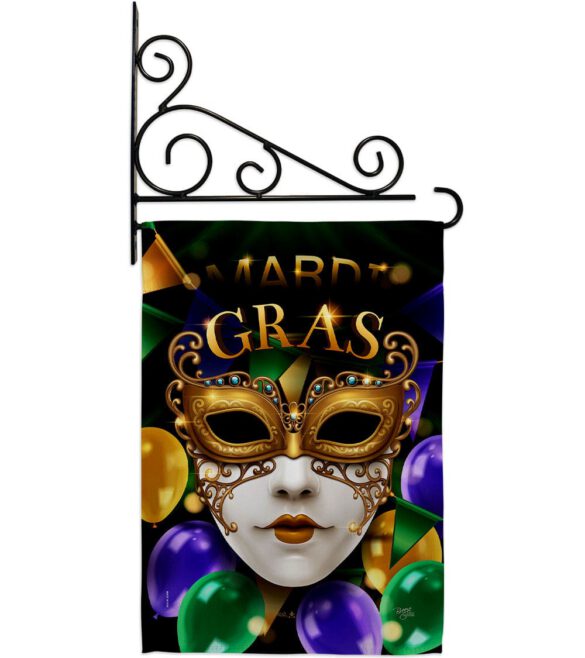 Fat Tuesday Carnival - Mardi Gras Spring Vertical Impressions Decorative Flags HG120008 Made In USA - Image 8