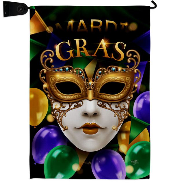 Fat Tuesday Carnival - Mardi Gras Spring Vertical Impressions Decorative Flags HG120008 Made In USA - Image 9