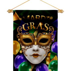 Garden Flag Mardi Gras GS120008 05
