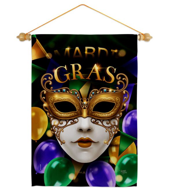 Fat Tuesday Carnival - Mardi Gras Spring Vertical Impressions Decorative Flags HG120008 Made In USA - Image 10