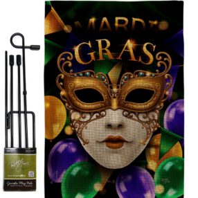 Garden Flag Mardi Gras GS120008 B