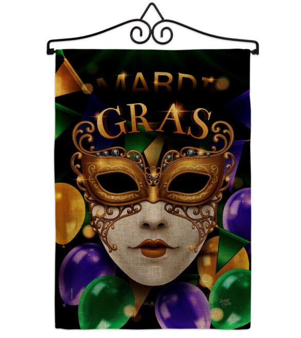 Fat Tuesday Carnival - Mardi Gras Spring Vertical Impressions Decorative Flags HG120008 Made In USA - Image 19