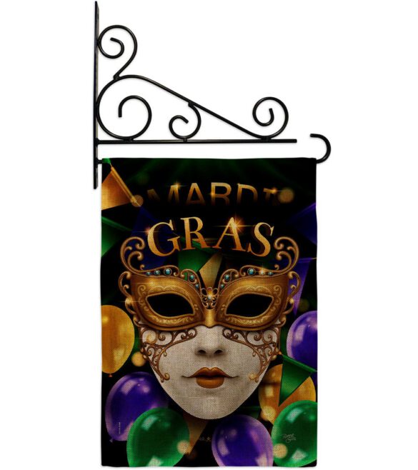 Fat Tuesday Carnival - Mardi Gras Spring Vertical Impressions Decorative Flags HG120008 Made In USA - Image 20
