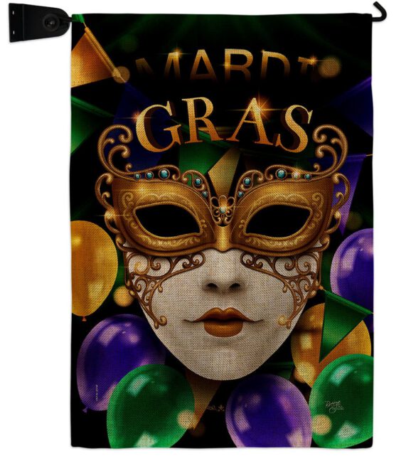 Fat Tuesday Carnival - Mardi Gras Spring Vertical Impressions Decorative Flags HG120008 Made In USA - Image 21