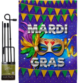 Garden Flag Mardi Gras GS137347
